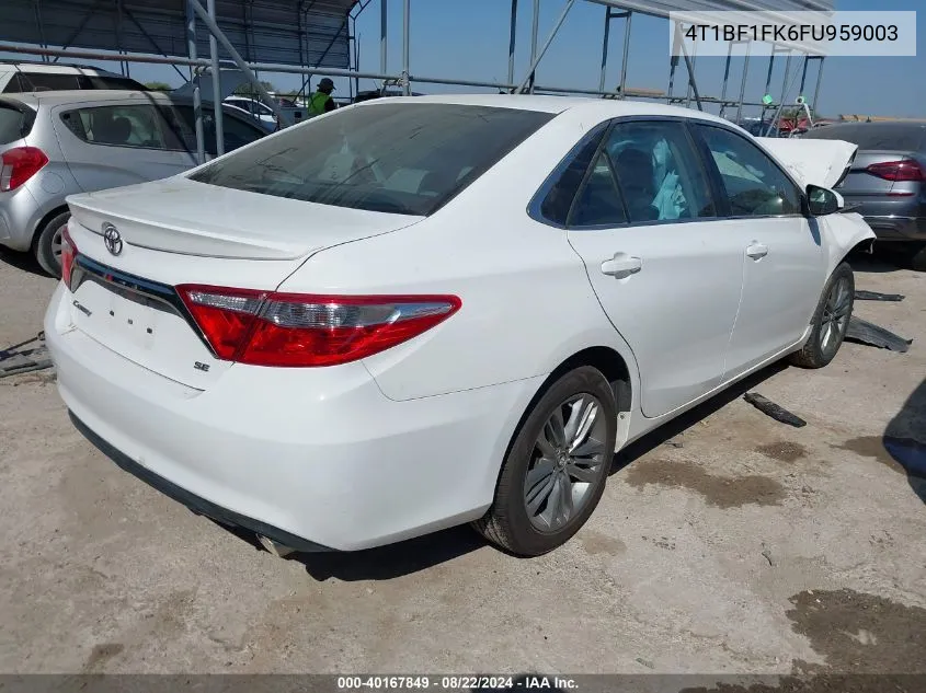 4T1BF1FK6FU959003 2015 Toyota Camry Se