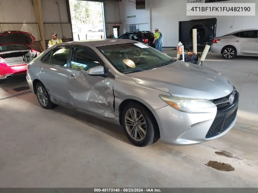 2015 Toyota Camry Se VIN: 4T1BF1FK1FU482190 Lot: 40173140