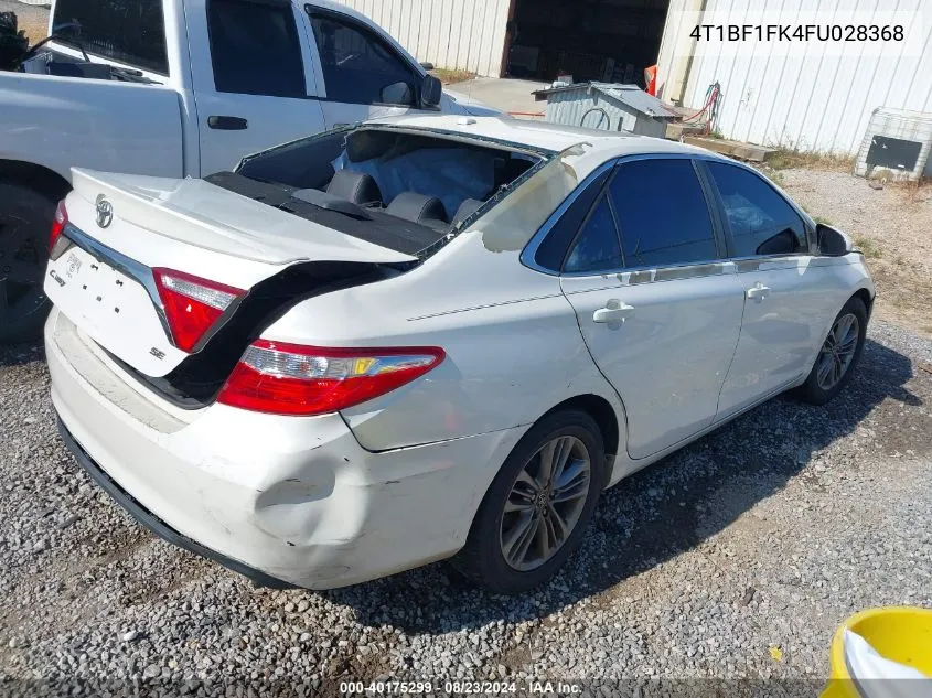 4T1BF1FK4FU028368 2015 Toyota Camry Se