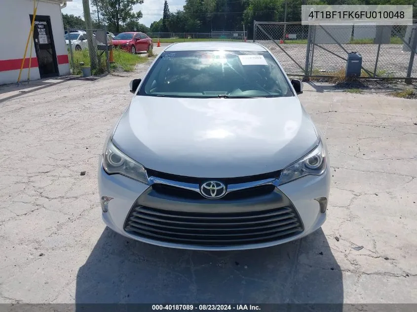 2015 Toyota Camry Le VIN: 4T1BF1FK6FU010048 Lot: 40187089