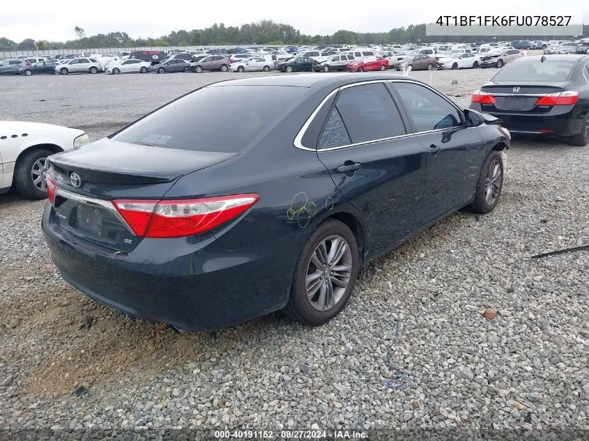 2015 Toyota Camry Se VIN: 4T1BF1FK6FU078527 Lot: 40191152