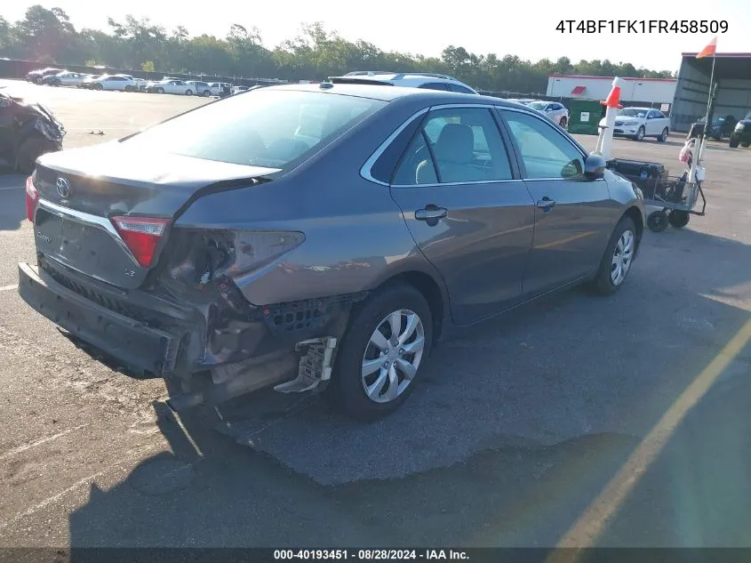 4T4BF1FK1FR458509 2015 Toyota Camry Le