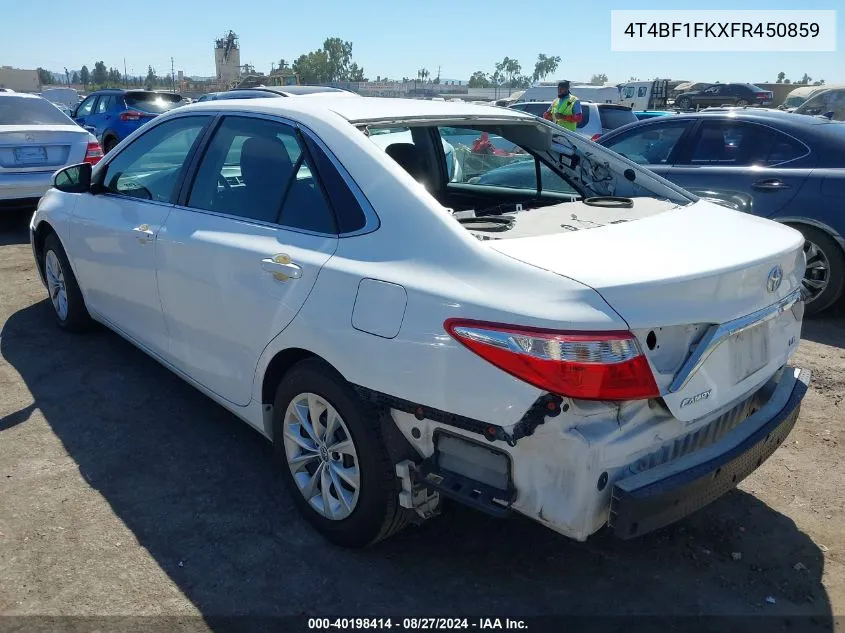 4T4BF1FKXFR450859 2015 Toyota Camry Le