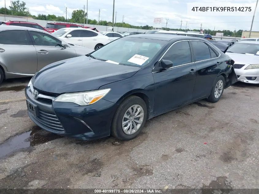 4T4BF1FK9FR514275 2015 Toyota Camry Le