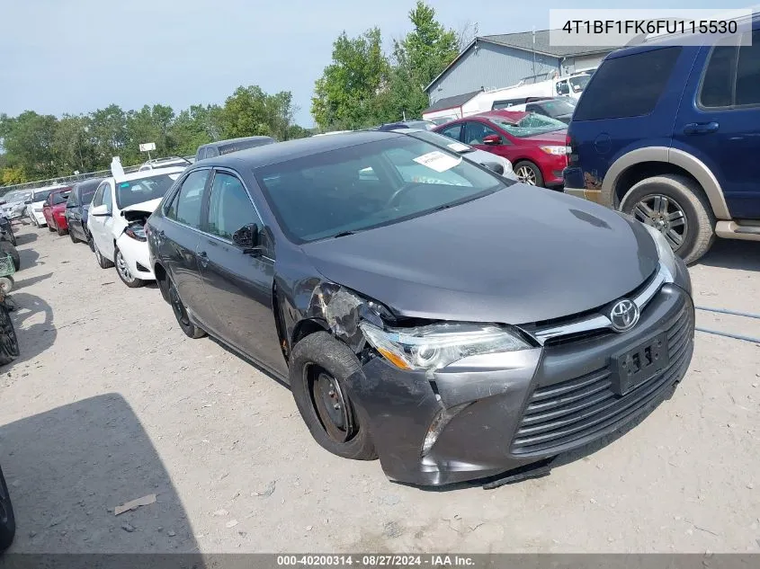 2015 Toyota Camry Le VIN: 4T1BF1FK6FU115530 Lot: 40200314