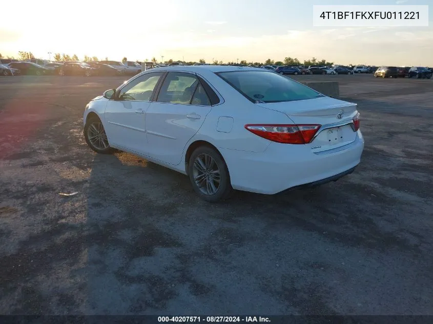 4T1BF1FKXFU011221 2015 Toyota Camry Se