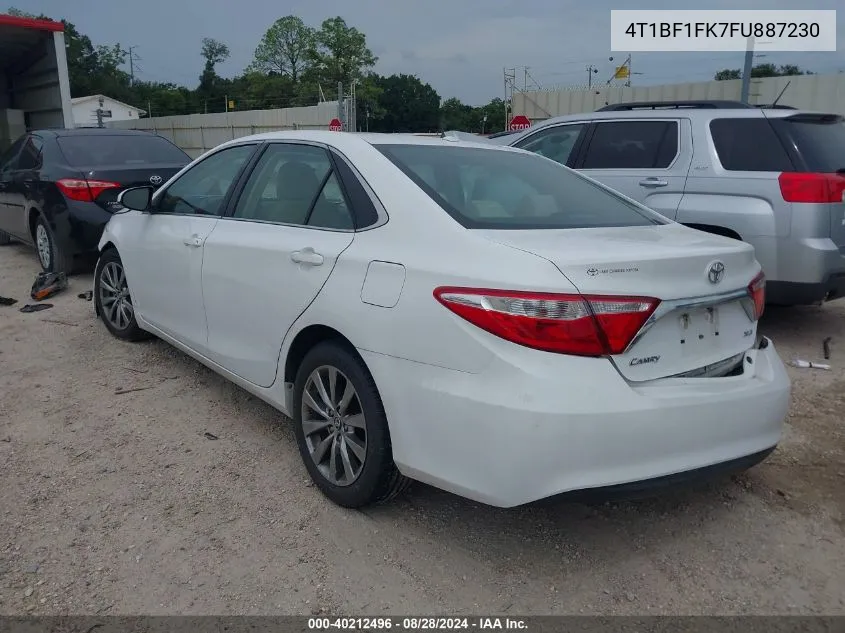 2015 Toyota Camry Xle VIN: 4T1BF1FK7FU887230 Lot: 40212496