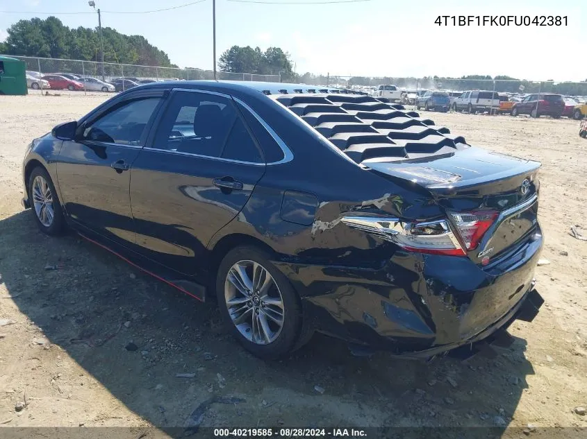 4T1BF1FK0FU042381 2015 Toyota Camry Se