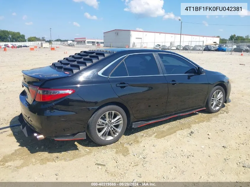 4T1BF1FK0FU042381 2015 Toyota Camry Se