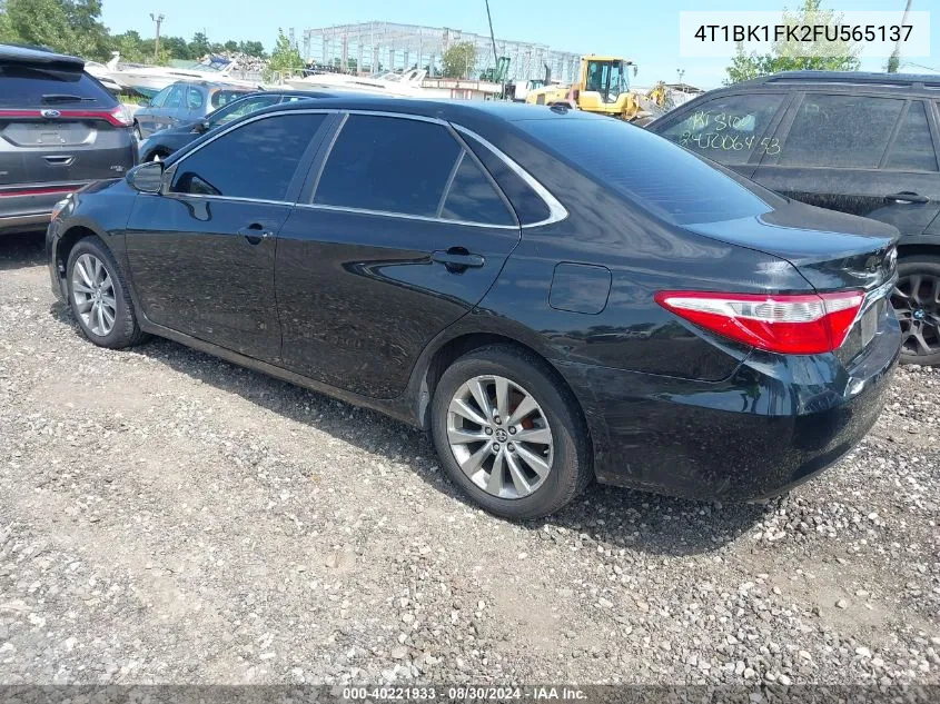 4T1BK1FK2FU565137 2015 Toyota Camry Xle V6