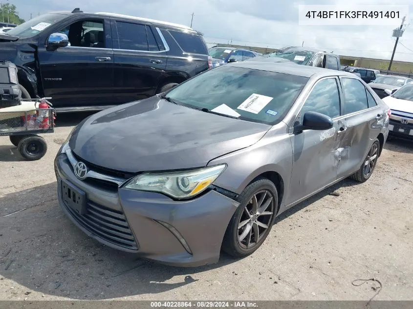 4T4BF1FK3FR491401 2015 Toyota Camry Le