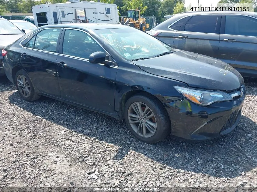 2015 Toyota Camry Se VIN: 4T1BF1FK4FU910155 Lot: 40241670