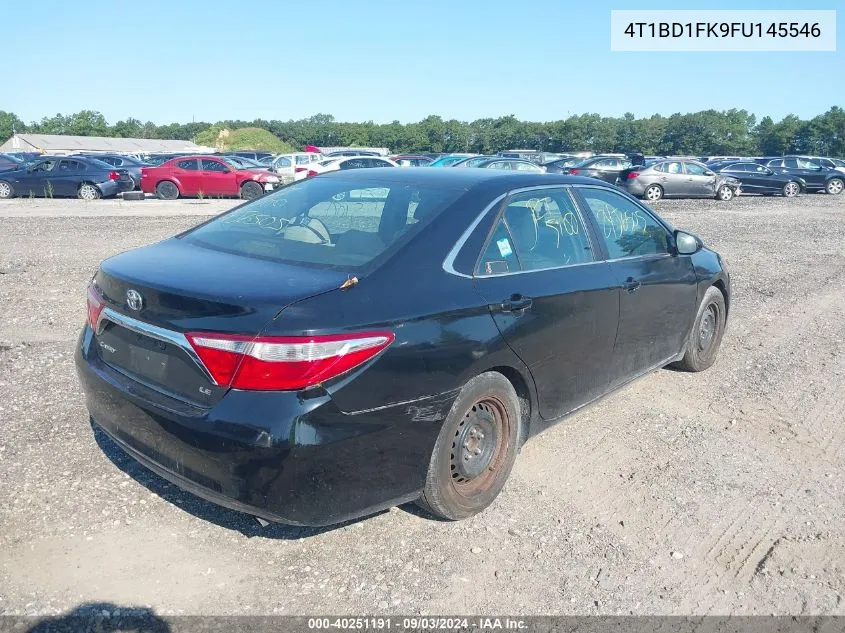 2015 Toyota Camry Hybrid Le VIN: 4T1BD1FK9FU145546 Lot: 40251191