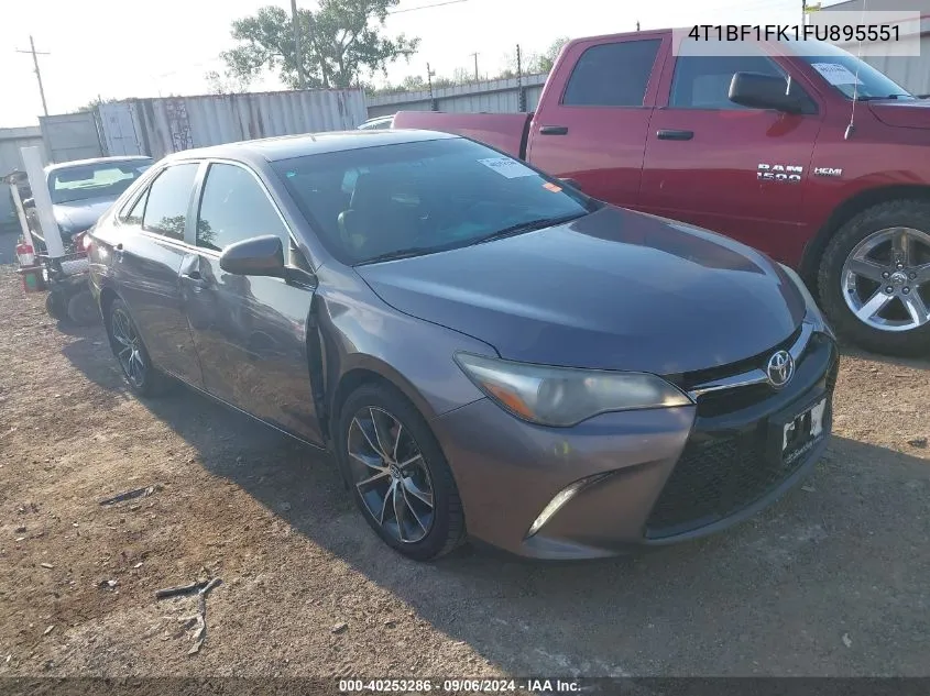 2015 Toyota Camry Xse VIN: 4T1BF1FK1FU895551 Lot: 40253286