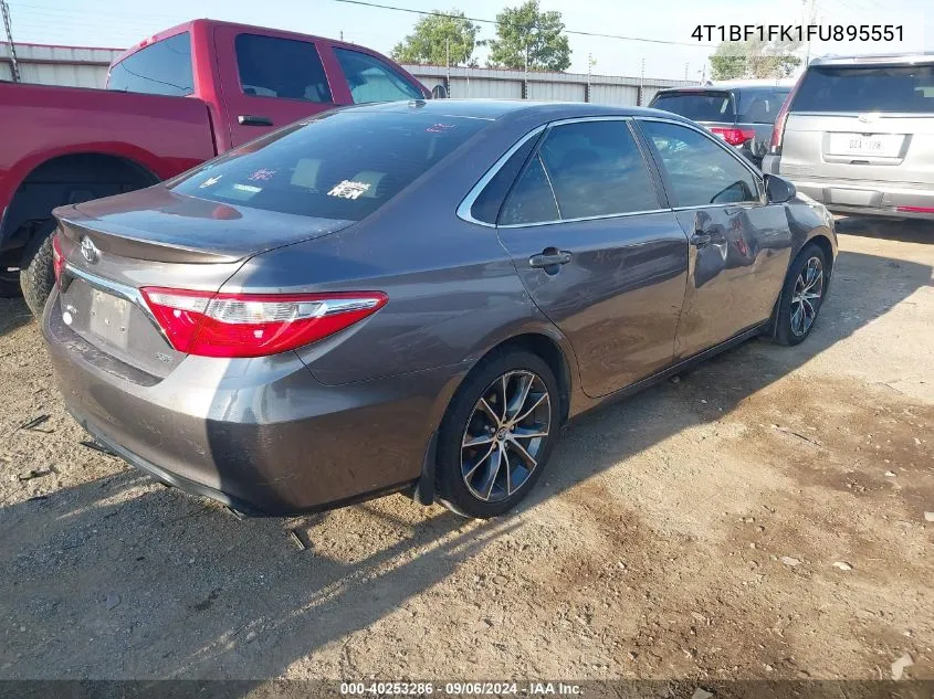 2015 Toyota Camry Xse VIN: 4T1BF1FK1FU895551 Lot: 40253286