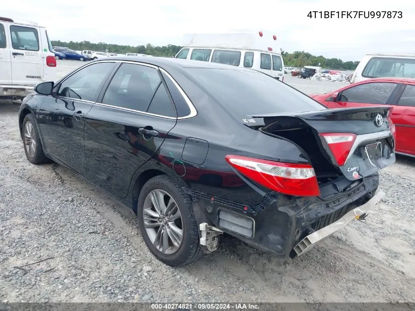 2015 Toyota Camry Le/Xle/Se/Xse VIN: 4T1BF1FK7FU997873 Lot: 40274821