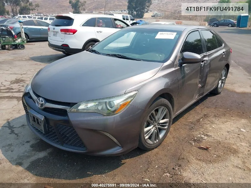 2015 Toyota Camry Se VIN: 4T1BF1FK9FU491784 Lot: 40275591