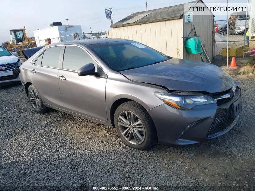 2015 Toyota Camry Se VIN: 4T1BF1FK4FU044411 Lot: 40278552