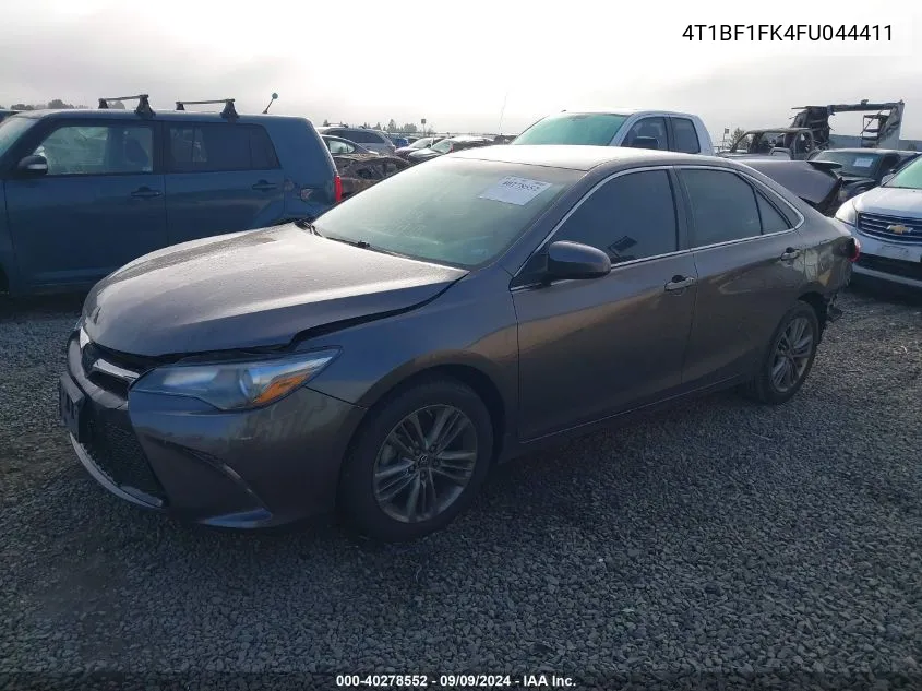 2015 Toyota Camry Se VIN: 4T1BF1FK4FU044411 Lot: 40278552