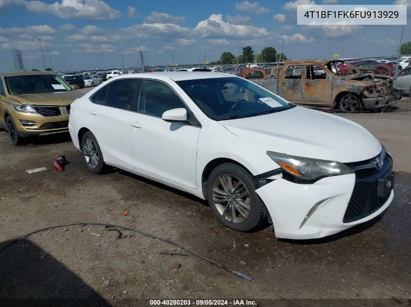 2015 Toyota Camry Se VIN: 4T1BF1FK6FU913929 Lot: 40280203