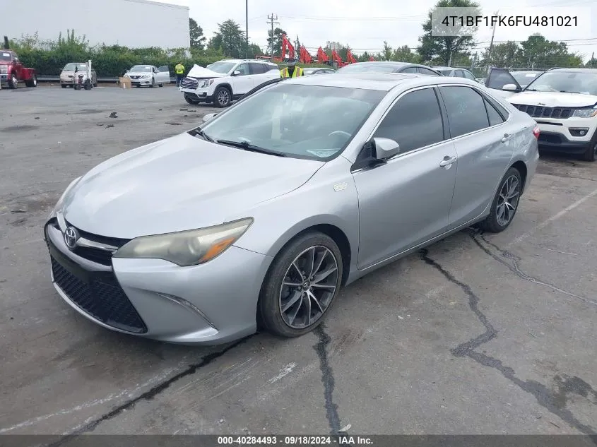 2015 Toyota Camry Xse VIN: 4T1BF1FK6FU481021 Lot: 40284493