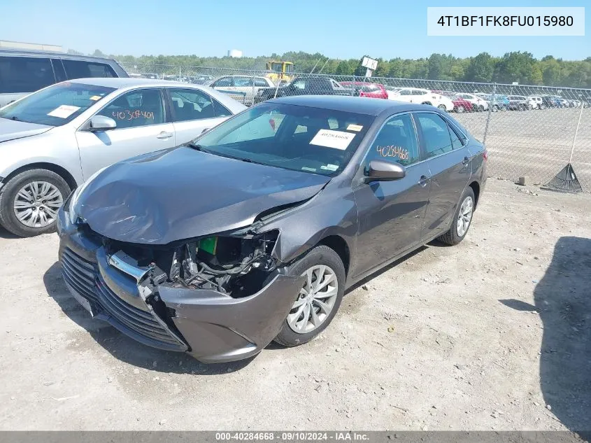 2015 Toyota Camry Le VIN: 4T1BF1FK8FU015980 Lot: 40284668