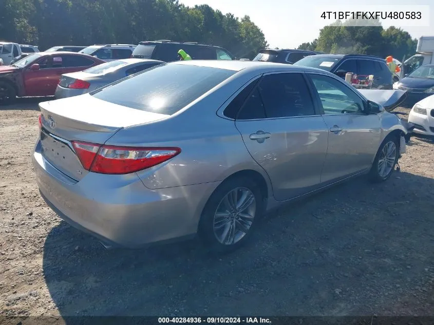 2015 Toyota Camry Se VIN: 4T1BF1FKXFU480583 Lot: 40284936