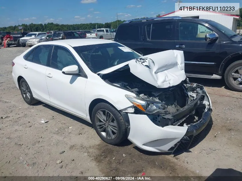 2015 Toyota Camry Se VIN: 4T1BF1FK8FU110233 Lot: 40290627