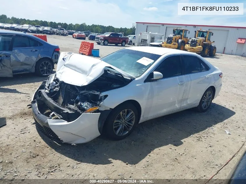 2015 Toyota Camry Se VIN: 4T1BF1FK8FU110233 Lot: 40290627