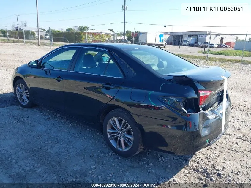 2015 Toyota Camry Se VIN: 4T1BF1FK1FU053051 Lot: 40292010