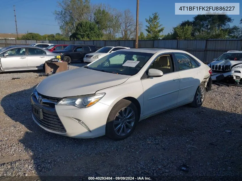 2015 Toyota Camry Xle VIN: 4T1BF1FK2FU886227 Lot: 40293404