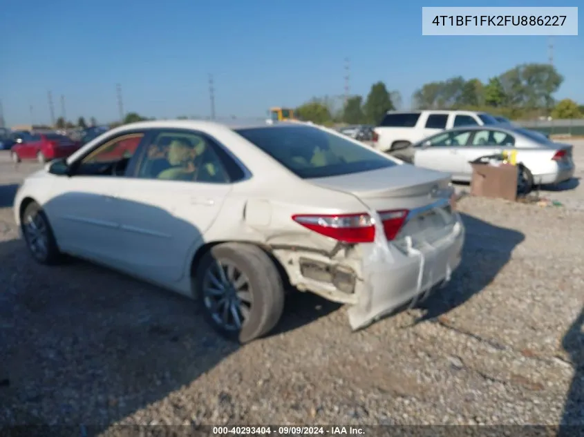 2015 Toyota Camry Xle VIN: 4T1BF1FK2FU886227 Lot: 40293404