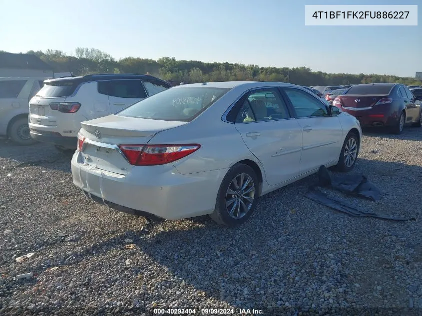 2015 Toyota Camry Xle VIN: 4T1BF1FK2FU886227 Lot: 40293404