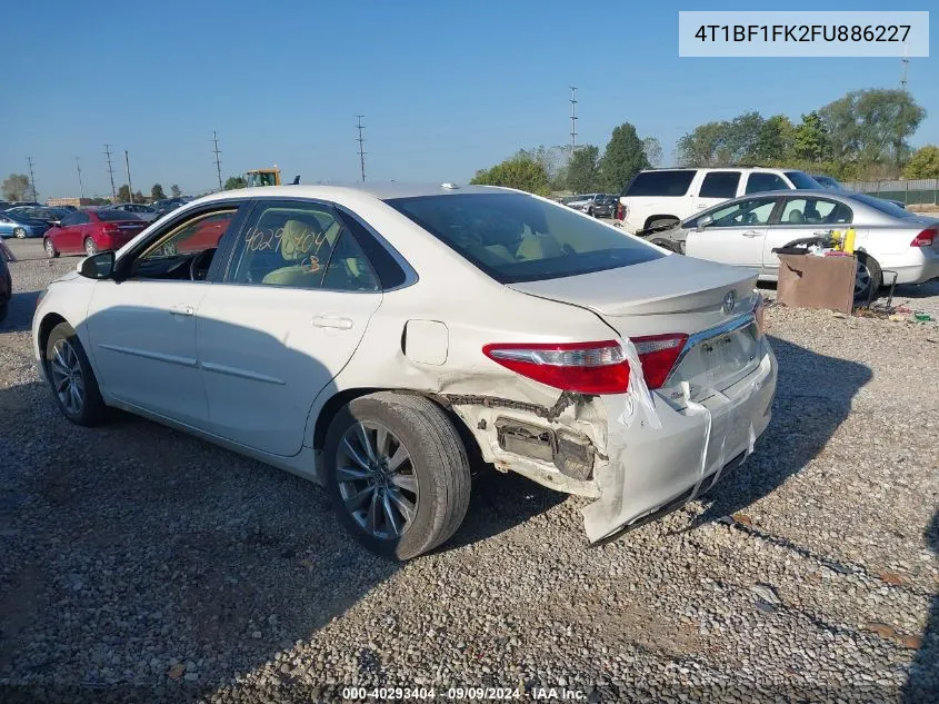 2015 Toyota Camry Xle VIN: 4T1BF1FK2FU886227 Lot: 40293404