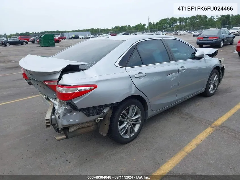 4T1BF1FK6FU024466 2015 Toyota Camry Se