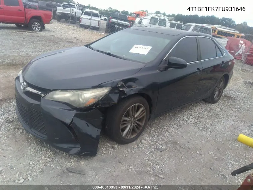 4T1BF1FK7FU931646 2015 Toyota Camry Le/Xle/Se/Xse