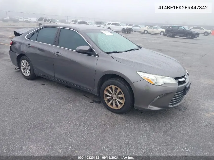 4T4BF1FK2FR447342 2015 Toyota Camry Le