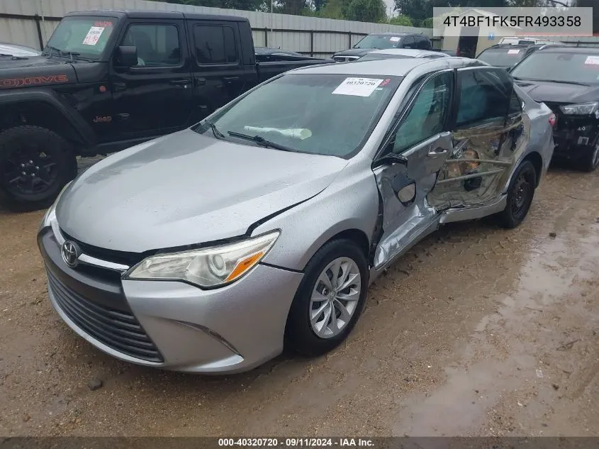 4T4BF1FK5FR493358 2015 Toyota Camry Le/Xle/Se/Xse