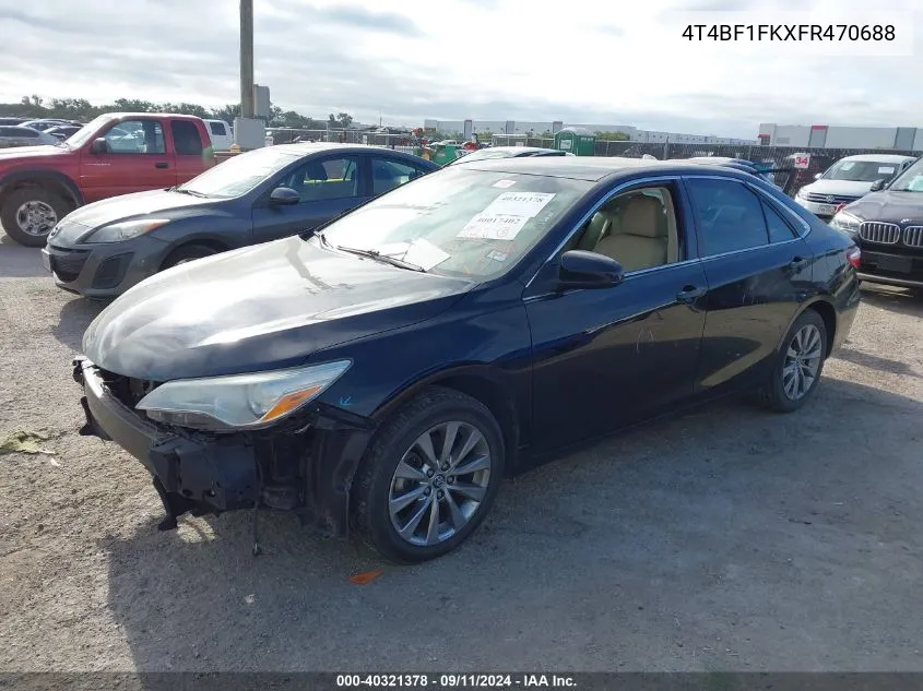 2015 Toyota Camry Le/Xle/Se/Xse VIN: 4T4BF1FKXFR470688 Lot: 40321378