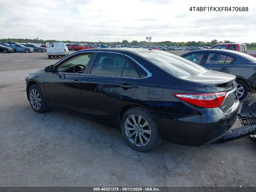 2015 Toyota Camry Le/Xle/Se/Xse VIN: 4T4BF1FKXFR470688 Lot: 40321378