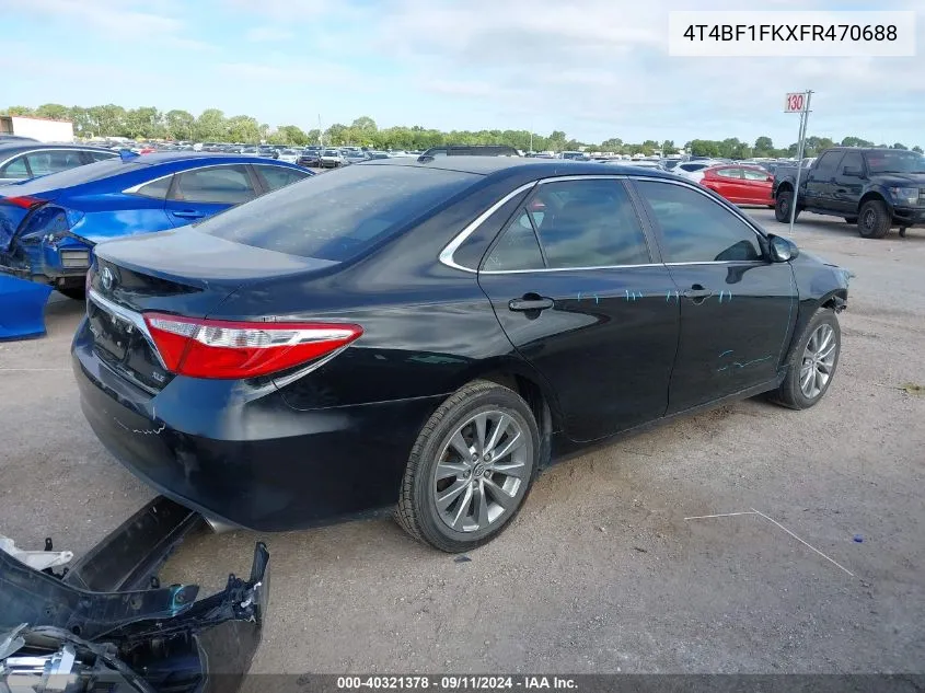 2015 Toyota Camry Le/Xle/Se/Xse VIN: 4T4BF1FKXFR470688 Lot: 40321378