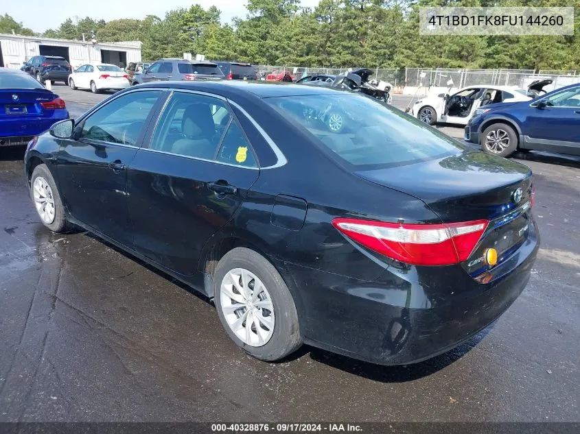 2015 Toyota Camry Hybrid Le VIN: 4T1BD1FK8FU144260 Lot: 40328876