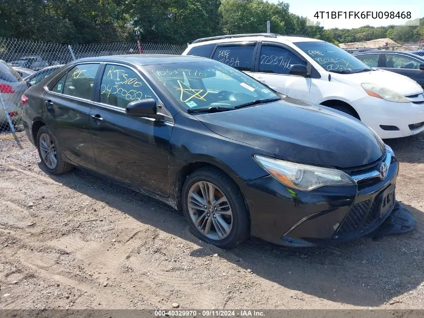 2015 Toyota Camry Se VIN: 4T1BF1FK6FU098468 Lot: 40329970