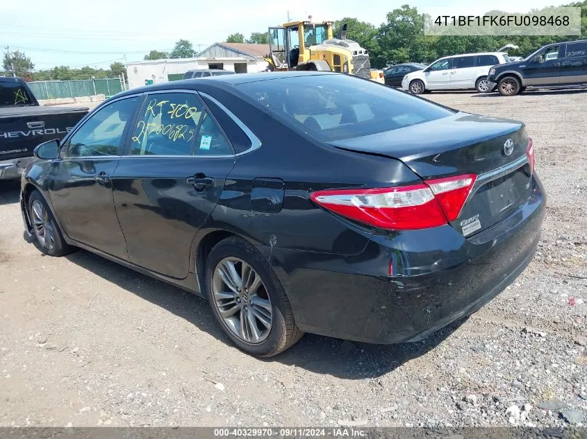 2015 Toyota Camry Se VIN: 4T1BF1FK6FU098468 Lot: 40329970