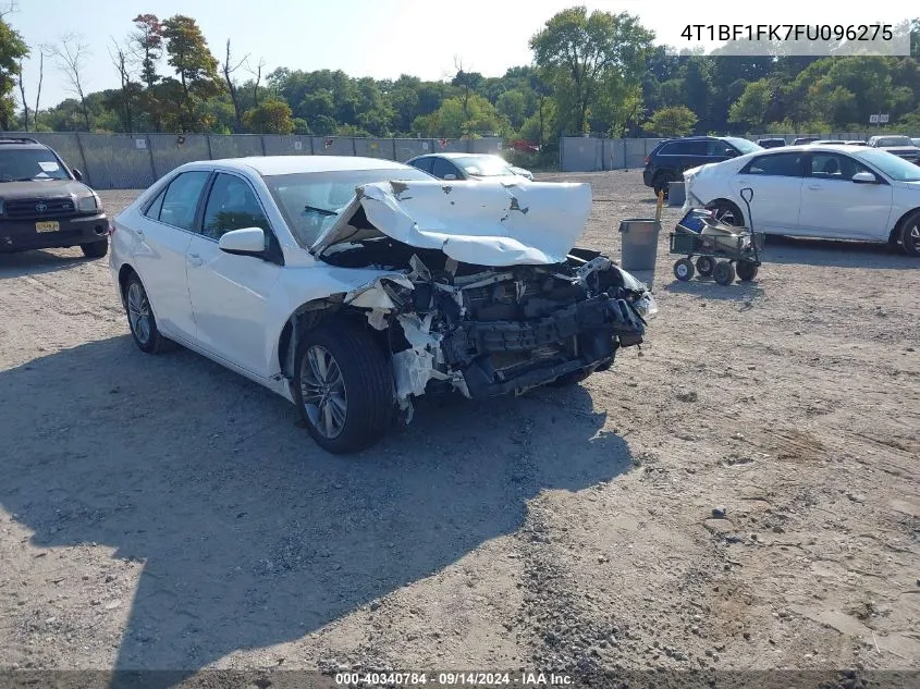 2015 Toyota Camry Le/Xle/Se/Xse VIN: 4T1BF1FK7FU096275 Lot: 40340784