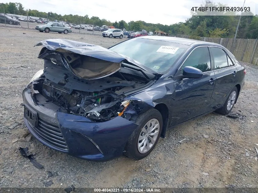 4T4BF1FK8FR493693 2015 Toyota Camry Le