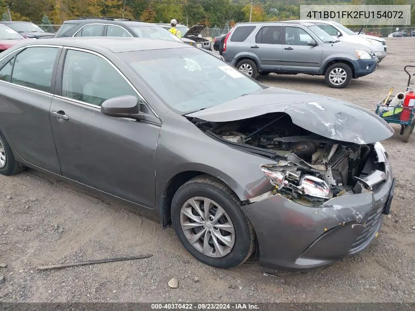 2015 Toyota Camry Hybrid Le VIN: 4T1BD1FK2FU154072 Lot: 40370422