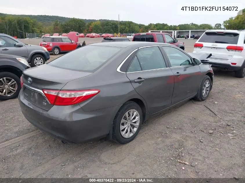 4T1BD1FK2FU154072 2015 Toyota Camry Hybrid Le