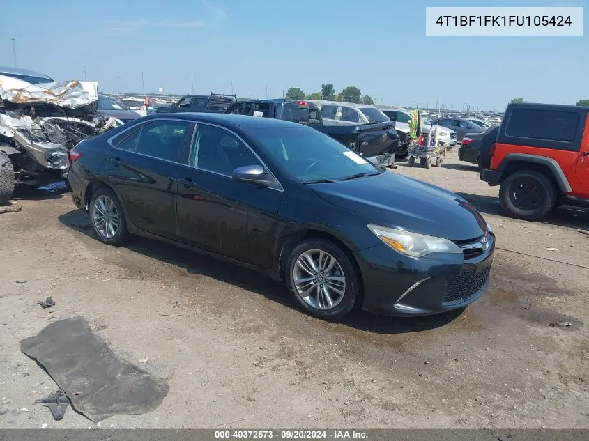 4T1BF1FK1FU105424 2015 Toyota Camry Se