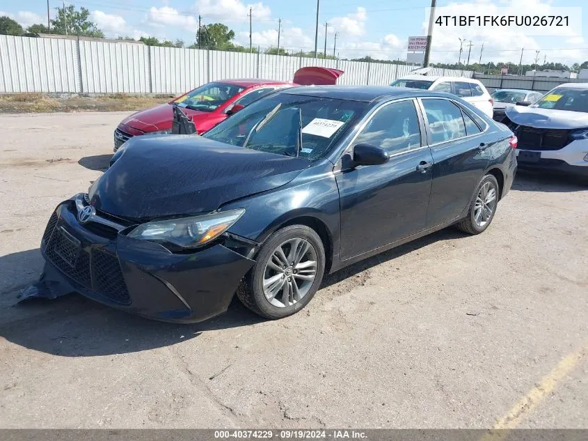 4T1BF1FK6FU026721 2015 Toyota Camry Se